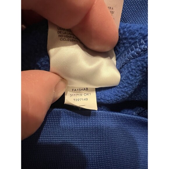 Duke Blue Devils Hoodie Mens XXL Nike Blue Full Zip Hooded Basketball Therma Fit - Picture 6 of 7